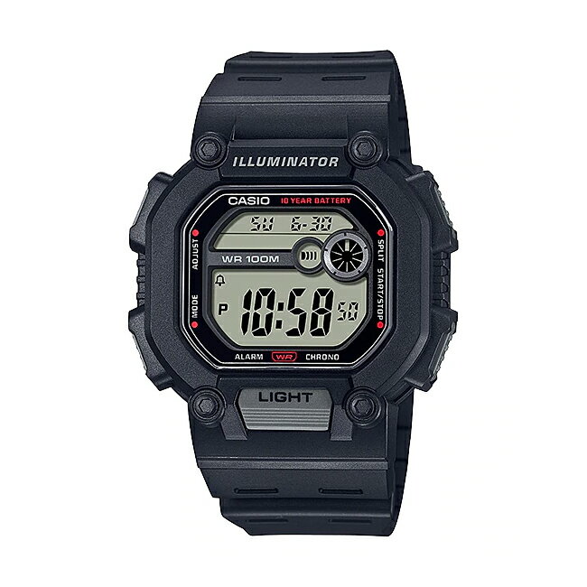 【10年保証】【日本未発売】CASIO カシオ スタンダード W-737H-1A 腕時計 時計 ブランド メンズ レディース キッズ 子供 男の子 女の子 チープカシオ チプカシ デジタル 日付 カレンダー 防水 ブラック 黒 海外モデル ギフト プレゼント