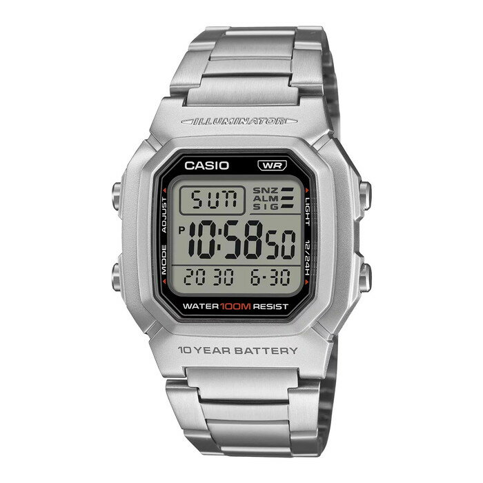 【10年保証】【日本未発売】CASIO STANDARD MEN カシオ スタンダードW-800HD-1A腕...