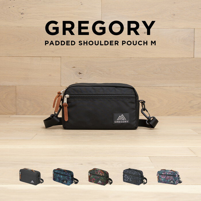 GREGORY PADDED SHOULDER POUCH M グレゴリー パデッドショルダーポーチ M バッグ ショルダーバッグ ポーチ ブランド メンズ レディース ブラック 黒 ブルー 青 グリーン 緑 花柄 ナイロン ギフト プレゼント