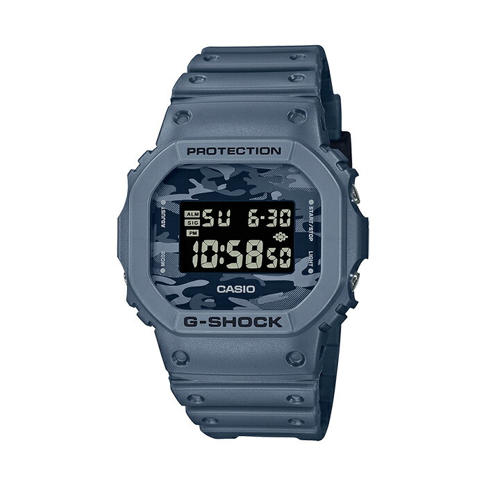 楽天つきのとけいてん【10年保証】CASIO G-SHOCK カシオ Gショック DW-5600CA-2 腕時計 時計 ブランド メンズ キッズ 子供 男の子 デジタル 日付 カレンダー 防水 ネイビー グレー カモフラージュ 迷彩 ギフト プレゼント