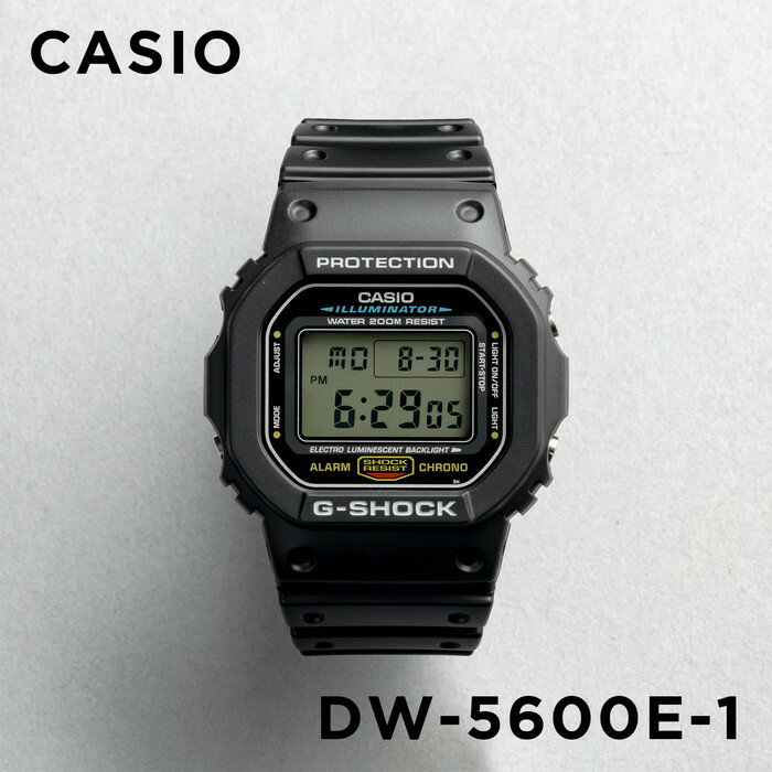 【10年保証】CASIO G-SHOCK カシオ Gショック DW-5600E-1 腕時計 時計 ブランド メンズ キッズ 子供 男の子 デジタル 日付 カレンダー 防水 ブラック 黒 スピード モデル ギフト プレゼント