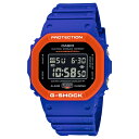 楽天つきのとけいてん【10年保証】CASIO G-SHOCK カシオ GショックDW-5610SC-2腕時計 時計 ブランド メンズ キッズ 子供 男の子 デジタル 日付 カレンダー ブルー 青 オレンジ ブラック 黒 海外モデル ギフト プレゼント