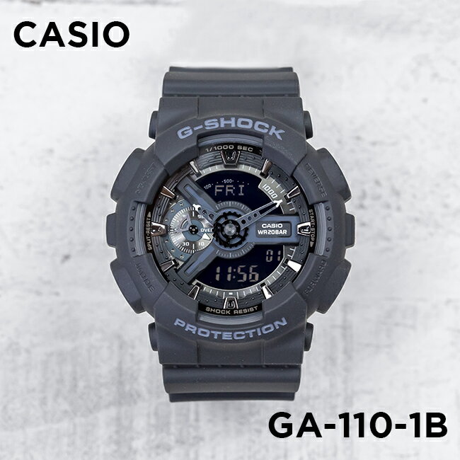 【10年保証】CASIO G-SHOCK カシオ Gショック GA-110-1B 腕時計 メンズ キッズ 子供 男の子 アナデジ 防水 ブラック 黒格安通販　バレンタイン　人気　ランキング