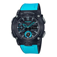 【10年保証】CASIO G-SHOCK カシオ Gショック GA-2000-1A2 腕時計 メンズ キッズ 子供 男の子 アナデジ 防水 ブラック 黒 ブルー 水色