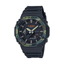 カシオ Gショック 腕時計 男の子 【10年保証】CASIO G-SHOCK カシオ Gショック GA-2100SU-1A 腕時計 時計 ブランド メンズ キッズ 子供 男の子 アナデジ 日付 カレンダー 防水 ブラック 黒 カーキ カモフラージュ 迷彩 カシオーク ギフト プレゼント