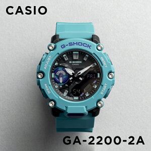 【10年保証】CASIO G-SHOCK カシオ Gショック GA-2200-2A 腕時計 時計 ブランド メンズ キッズ 子供 男の子 アナデジ 日付 カレンダー 防水 ブルー 水色 ブラック 黒 ギフト プレゼント