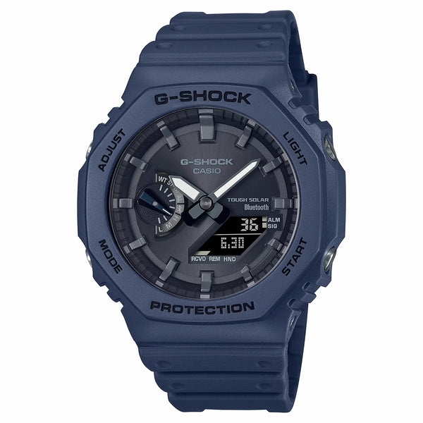 【10年保証】CASIO G-SHOCK カシオ Gショック GA-B2100-2A 腕時計 時計 ブランド メンズ キッズ 子供 男の子 アナデジ ソーラー 日付 カレンダー 防水 ブラック 黒 ネイビー カシオーク ギフト プレゼント