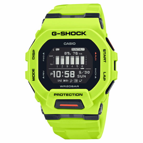 楽天つきのとけいてん【10年保証】CASIO G-SHOCK G-SQUAD カシオ Gショック GスクワッドGBD-200-9腕時計 時計 ブランド メンズ キッズ 子供 男の子 デジタル ブルートゥース スマホ 連動 カロリー 日付 イエロー 黄色 ブラック 黒 海外モデル ギフト プレゼント