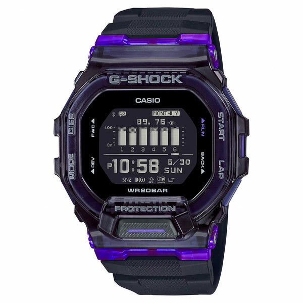 楽天つきのとけいてん【10年保証】CASIO G-SHOCK G-SQUAD カシオ Gショック Gスクワッド GBD-200SM-1A6 腕時計 時計 ブランド メンズ キッズ 子供 男の子 デジタル ランニングウォッチ 歩数計 万歩計 デジタル スマホ 連動 日付 防水 ブラック 黒 ギフト プレゼント