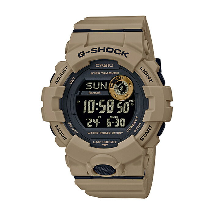 【10年保証】CASIO G-SHOCK カシオ Gショック Gスクワッド GBD-800UC-5 腕時計 時計 ブランド メンズ キッズ 子供 男の子 ランニングウォッチ 歩数計 万歩計 タイマー デジタル ブルートゥース スマホ 連動 日付 防水 ブラウン 茶 ブラック 黒 ギフト プレゼント