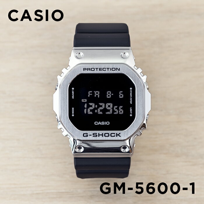 楽天つきのとけいてん【10年保証】CASIO G-SHOCK カシオ Gショック GM-5600-1 腕時計 時計 ブランド メンズ キッズ 子供 男の子 デジタル 日付 カレンダー 防水 ブラック 黒 シルバー ギフト プレゼント