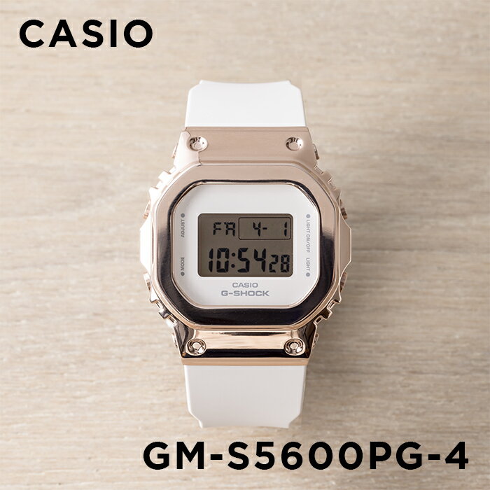 【10年保証】CASIO G-SHOCK カシオ Gショック GM-S5600PG-4 腕時計 時計 ブランド メンズ レディース キッズ 子供 男の子 女の子 デジタル 日付 カレンダー 防水 ピンクゴールド ピンク メタル ギフト プレゼント