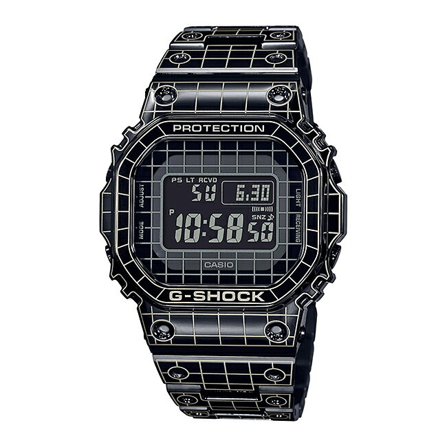 楽天つきのとけいてんCASIO G-SHOCK カシオ Gショック GMW-B5000CS-1JR 腕時計 時計 ブランド メンズ キッズ 子供 男の子 デジタル 電波 ソーラー ソーラー電波 スマホ 連動 日付 防水 ブラック 黒 フルメタル ギフト プレゼント