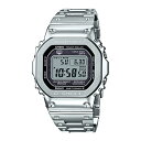 楽天つきのとけいてん【10年保証】CASIO G-SHOCK カシオ GショックGMWB5000D-1腕時計 時計 ブランド メンズ キッズ 子供 男の子 デジタル 電波 ソーラー ソーラー電波 スマホ 連動 日付 防水 LEDライト ステンレス シルバー ブラック 黒 フルメタル 海外モデル ギフト プレゼント