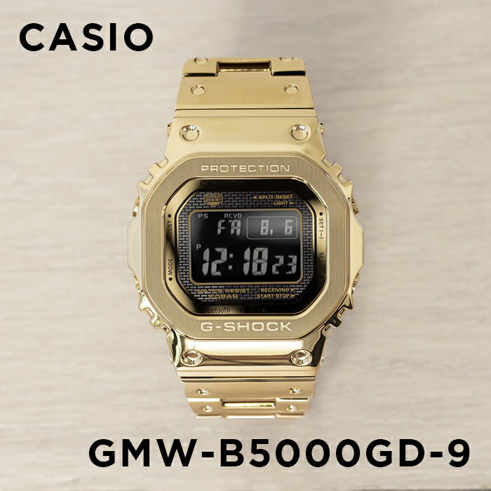 【10年保証】CASIO G-SHOCK カシオ Gショック GMW-B5000GD-9 腕時計 時計 ブランド メンズ キッズ 子供 男の子 デジタル 電波 ソーラー ソーラー電波 ブルートゥース 日付 カレンダー 防水 ゴールド 金 ブラック 黒 ギフト プレゼント