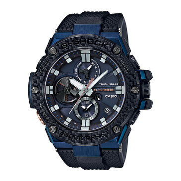 CASIO G-SHOCK カシオ Gショック Gスチール GST-B100XB-2AJF 腕時計 メンズ キッズ 子供 男の子 アナログ ソーラー ブルートゥース 防水 ブラック 黒 ネイビー