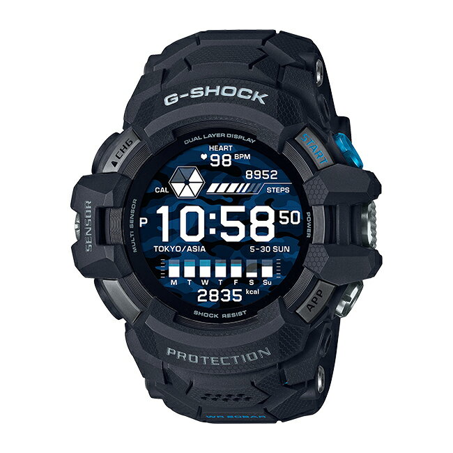 CASIO G-SHOCK カシオ Gショック Gスクワッド プロ GSW-H1000-1JR 腕時計 時計 ブランド メンズ キッズ 子供 男の子 ランニングウォッチ ステップトラッカー 歩数計 デジタル 電波 ソーラー ソーラー電波 ブルートゥース 日付 カレンダー 防水 ギフト プレゼント