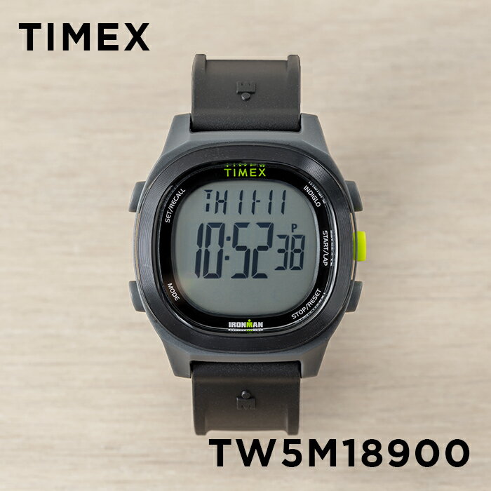 【日本未発売】TIMEX IRONMAN タイメックス アイアンマン トランジット 40MM メンズ TW5M18900 腕時計 時計 ブランド レディース ランニングウォッチ デジタル ブラック 黒 グレー 海外モデル ギフト プレゼント