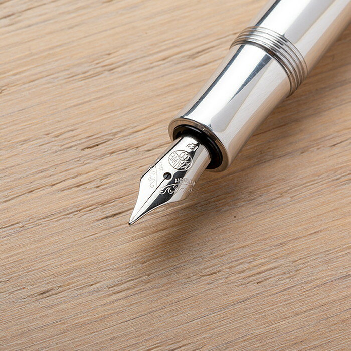 KAWECO AL SPORT FOUNTAIN PEN カヴェコ アルスポーツ 万年筆 アルミ 極細 細 EF F 筆記用具 文房具 ブランド シルバー 銀 ギフト プレゼント gryps--10020072 つきのとけいてん サンプル画像2