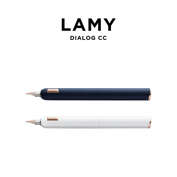 LAMY DIALOG CC FOUNTAIN PEN ラミー ダイアログ CC 万年筆 細字 F 筆記用具 文房具 ブランド ブルー ダークブルー 青 ホワイト 白 ギフト プレゼント