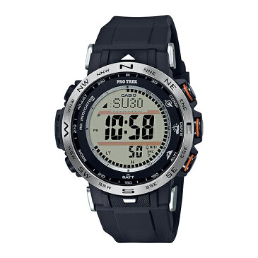 【10年保証】CASIO PROTREK カシオ プロトレック PRW-30-1A 腕時計 時計 ブランド メンズ アウトドア トレッキング 登山 デジタル 電波 ソーラー ソーラー電波 日付 カレンダー 防水 ブラック 黒 シルバー ギフト プレゼント