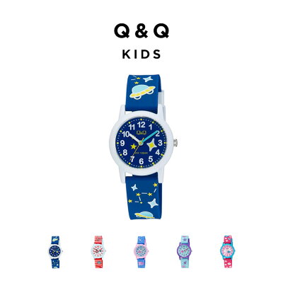 【日本未発売】CITIZEN Q&Q KIDS シチズン V23A 腕時計 時計 ブランド キッズ 子供 男の子 女の子 逆輸入 チープシチズン チプシチ アナログ 防水 柄 ピンク ブルー 青 レッド 赤 海外モデル ギフト プレゼント