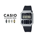 【10年保証】CASIO STANDARD MENS カシオ スタンダード A100WEF.WEFG 腕時計 時計 ブランド メンズ キッズ 子供 男の子 チープカシオ チプカシ デジタル 日付 シルバー 銀 ブラック 黒 カーキ 緑 ベージュ ゴールド 金 くすみカラー 海外モデル ギフト プレゼント