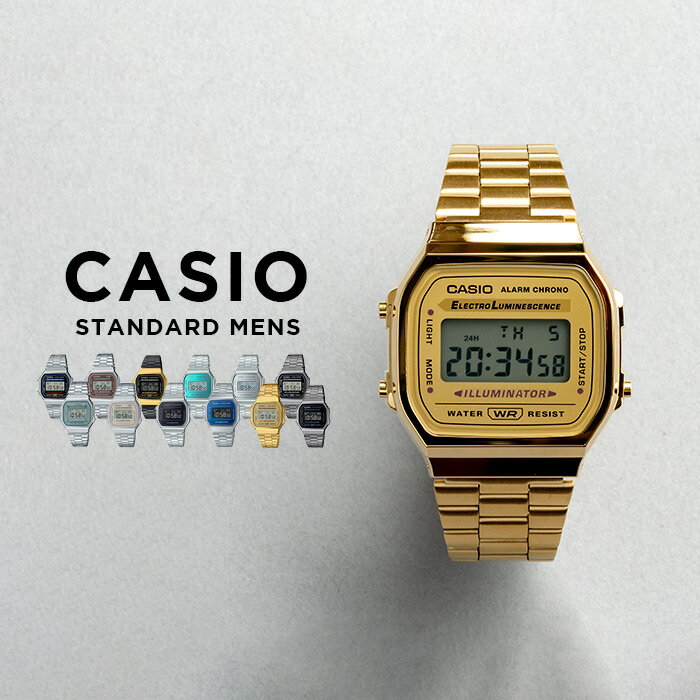 10ǯݾڡCASIO STANDARD MENS   A168W ӻ  ֥  å Ҷ ˤλ ץ ץ ǥ   С   ֥å  ᥿ ᥿ ǥ ̵