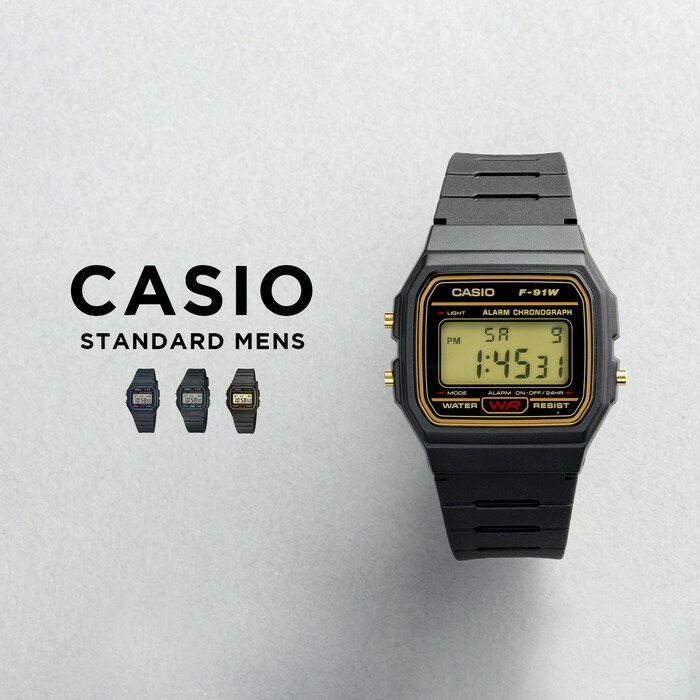 10ǯݾڡCASIO STANDARD MENS   F-91W ӻ  ֥  å Ҷ ˤλ ץ ץ ǥ  ֥å  ֥롼  ꡼    ̵