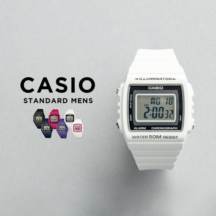 10ǯݾڡCASIO STANDARD MENS   W-215H ӻ  ֥  å Ҷ ˤλ ץ ץ ǥ  ֥å  ͥӡ ԥ ѡץ  ۥ磻  ե ץ쥼