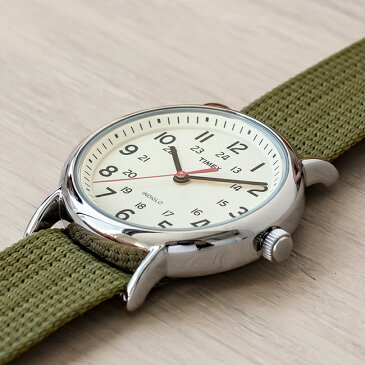 【訳あり】【箱つぶれ】TIMEX WEEKENDER CENTRAL PARK FULL SIZE タイメックス ウィークエンダー セントラルパーク メンズ T2N651 腕時計 レディース アナログ カーキ アイボリー ナイロンベルト