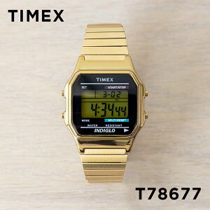 TIMEX CLASSIC タイメックス クラシック デジタル T78677 腕時計 時計 ブランド メンズ レディース ゴールド 金 ブラック 黒 ギフト プレゼント