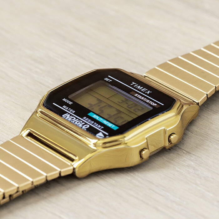 TIMEX タイメックス クラシック デジタル T78677 腕時計 メンズ レディース ゴールド 金 ブラック 黒格安通販　バレンタイン　人気　ランキング