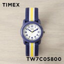 【日本未発売】TIMEX KIDS タイメックス キッズ アナログ 29MM TW7C05800 腕時計 時計 ブランド 子供 男の子 女の子 ネイビー ホワイト 白 ナイロンベルト 海外モデル ギフト プレゼント