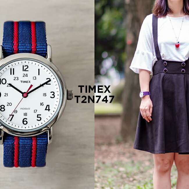 TIMEX WEEKENDER タイメックス ウィークエンダー 38MM メンズ T2N747 腕時計 時計 ブランド レディース ミリタリー アナログ ネイビー ホワイト 白 ナイロンベルト ギフト プレゼント