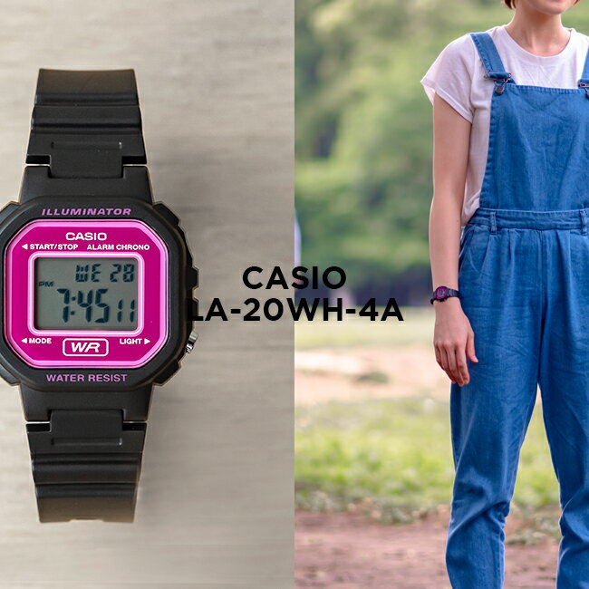 【10年保証】【日本未発売】CASIO STANDARD カシオ スタンダード LA-20WH-4A 腕時計 時計 ブランド レディース キッ…