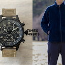 タイメックス 腕時計（メンズ） TIMEX EXPEDITION タイメックス エクスペディション フィールド クロノグラフ 43MM T49905 腕時計 時計 ブランド メンズ ミリタリー アナログ ブラック 黒 ブラウン 茶 レザー 革ベルト ギフト プレゼント