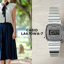 【10年保証】CASIO STANDARD カシオ スタンダード LA670WA-7 腕時計 時計 ブランド レディース キッズ 子供 女の子 チープカシオ チプカシ デジタル 日付 カレンダー シルバー ギフト プレゼント