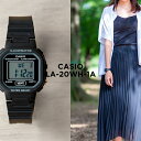 CASIO STANDARD カシオ スタンダード LA-20WH-1A 腕時計 時計 ブランド レディース キッズ 子供 女の子 チープカシオ チプカシ デジタル 日付 カレンダー ブラック 黒 海外モデル ギフト プレゼント