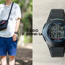 【10年保証】CASIO STANDARD カシオ スタンダード F-200W-1A 腕時計 時計 ブランド メンズ レディース キッズ 子供 男の子 女の子 チープカシオ チプカシ デジタル 日付 カレンダー ブラック 黒 ギフト プレゼント その1