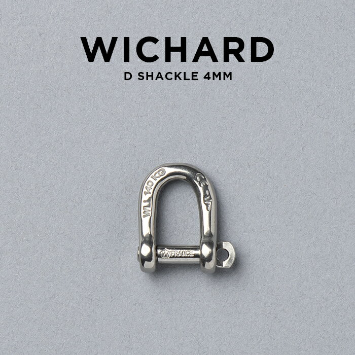 【日本未発売】WICHARD SELF-LOCKING D SHACKLE ウィチャード セルフロッキング D シャックル 4MM 1201 キーホルダー キーリング カラビナ 鍵 ブランド アウトドア ステンレス シルバー 海外モデル ギフト プレゼント