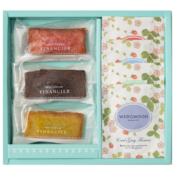 【ポイント5倍】フィナンシェ&ウェッジウッド ワイルドストロベリー ティーバッグセット【内祝い 内祝いギフト 出産内祝い ギフトセット 結婚内祝い 新築内祝い ...