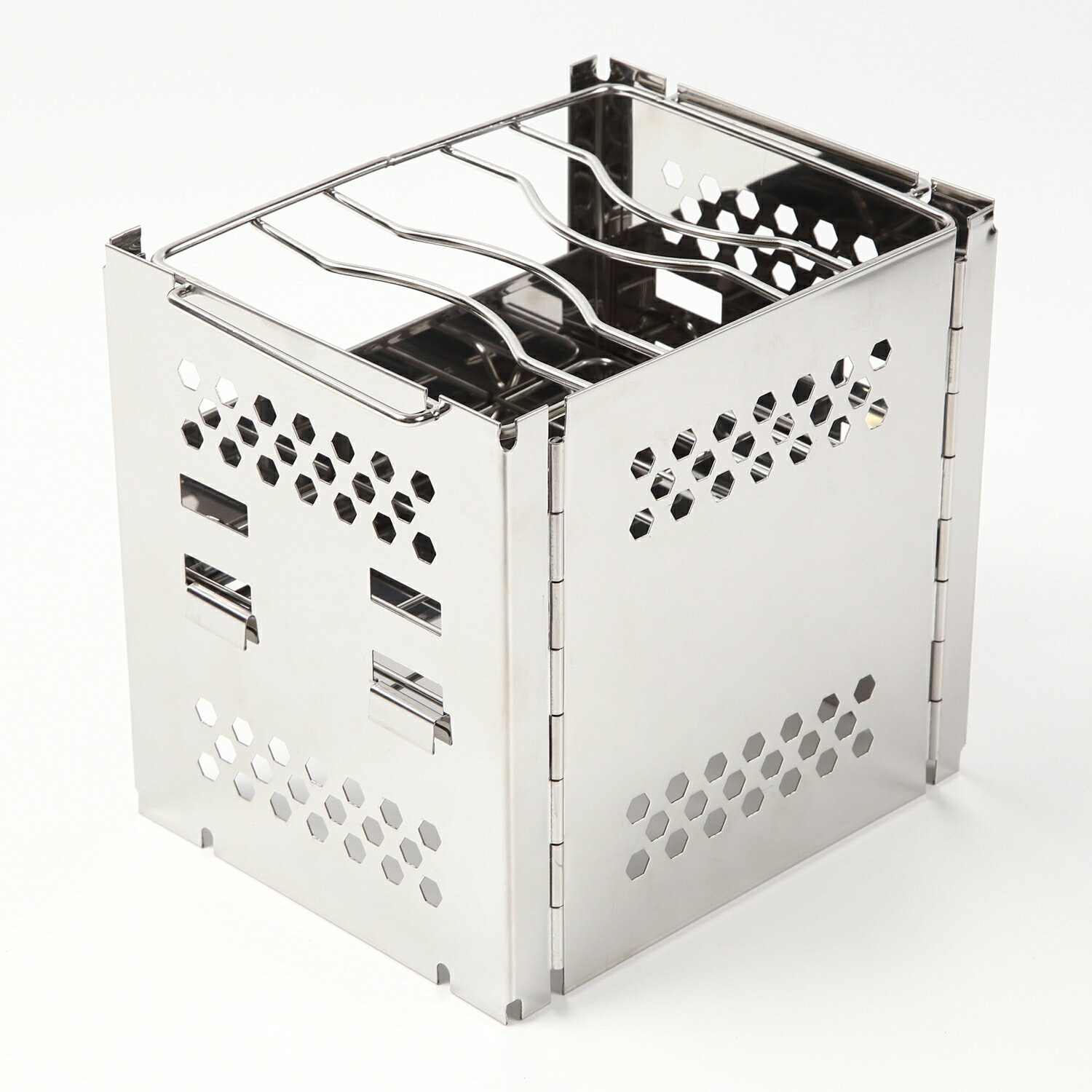 ソログリル 焚き火台 網付き ソロキャンプ コンパクト 組み立て式 焚火台 キャンプ バーベキュー グリル ソロキャンプ コンロ BBQ アウトドア ステンレス ケース付 軽量 折りたたみ式 収納袋 たきび台 たき火台 ロストル ユニフレーム好き キャンプ用品通販格安セール情報 楽天 通販