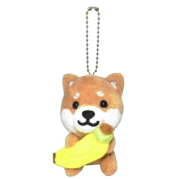 旅するマメしば果物バージョンバナナぬいぐるみボールチェーン