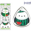ご当地シマエナガ熊本(スイカ)アクリル根付け