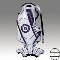 GeoGalaxy/ジオギャラクシー9.5TourModelCaddieBagWhitePurple9.5型ツアーモデルキャディバッグホワイト/パープルヘッドカバー5点付属ツアープロ使用モデル【送料無料】
