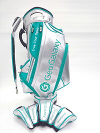 GeoGalaxy/ジオギャラクシー9.5TourModelCaddieBagSilverGray9.5型ツアーモデルキャディバッグシルバー/グレイヘッドカバー5点付属ツアープロ使用モデル【送料無料】
