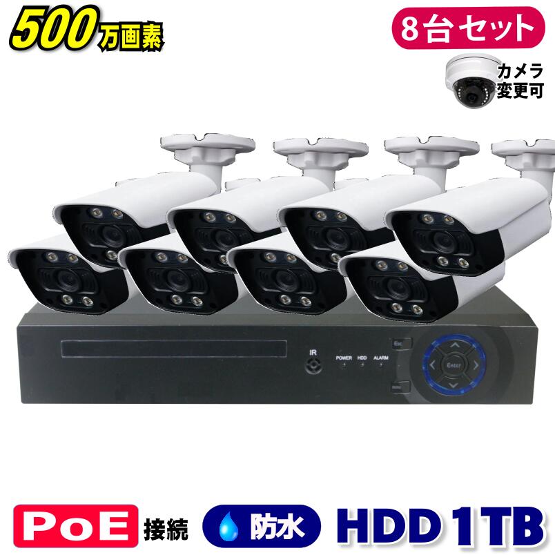 ȥ 500 8CH POE쥳SONYIP8楻å (LAN³HDD 1TB  ƻ륫  ...