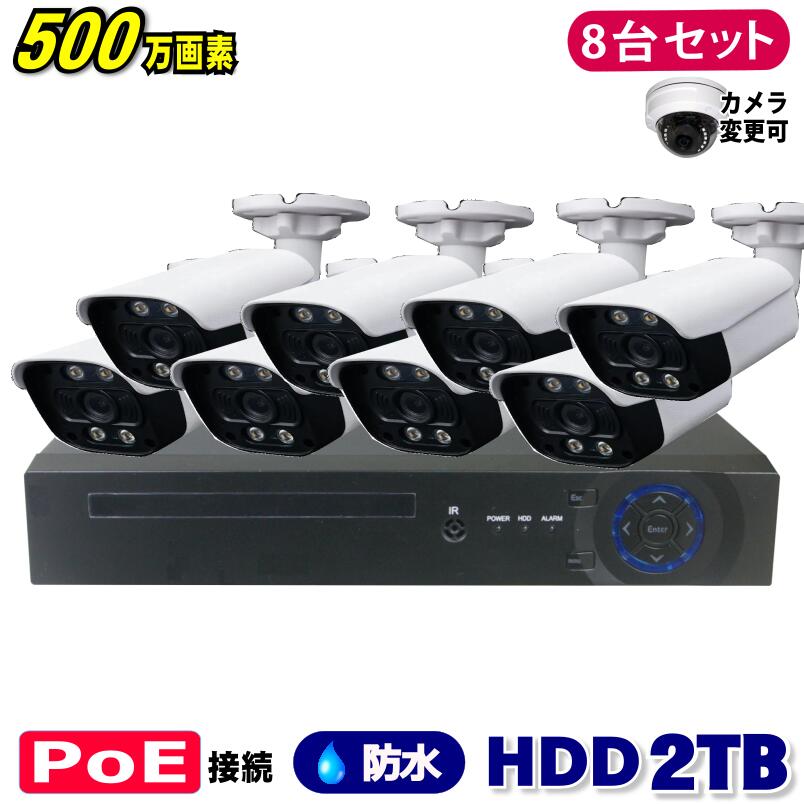 ȥ 500 8CH POE쥳SONYIP8楻å (LAN³HDD 2TB  ƻ륫  ...