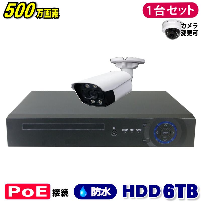ȥ 500 4CH POE 쥳 SONY IP  1楻å (LAN³HDD 6TB  ƻ륫...